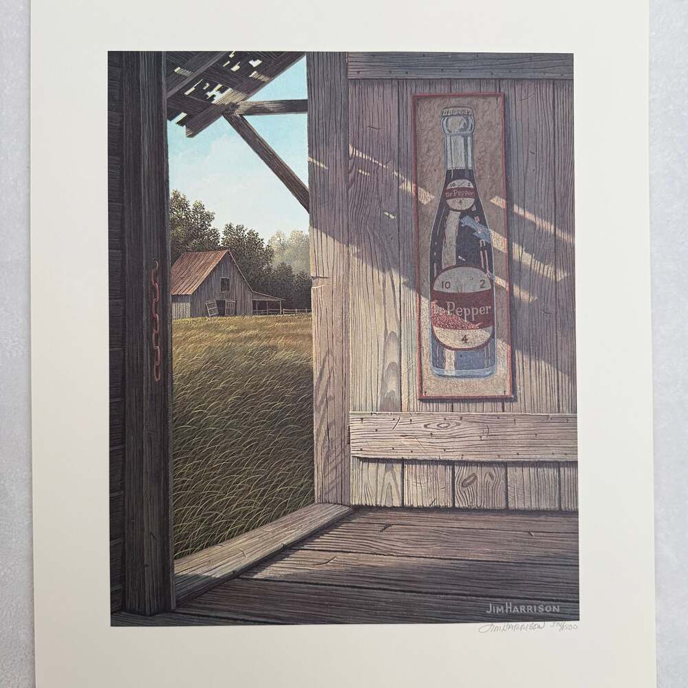 Jim Harrison "Personal Regados Dr. Pepper Barn" Limited Edition Print